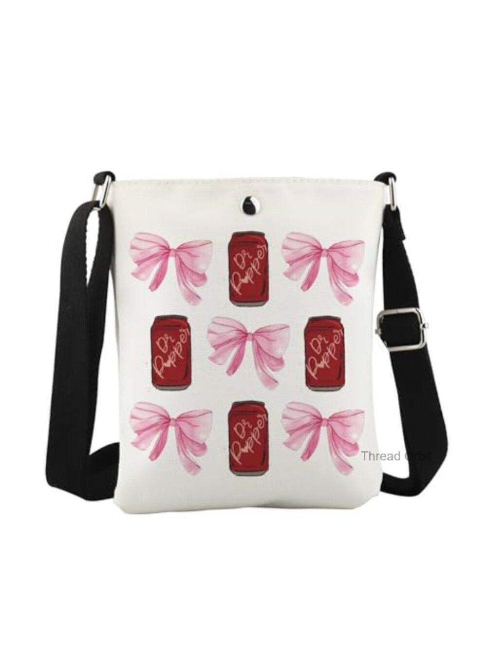 Canvas Crossbody Bag Soda Drink Lover Gift